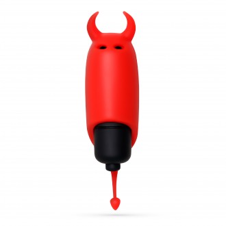 O-PET DIABLE AVEC BALLE À 10 VIBRATIONS ROUGE CRUSHIOUS