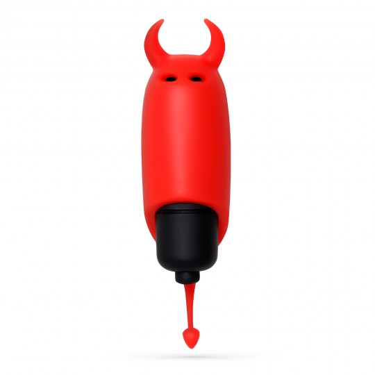 CRUSHIOUS O-PET DEVIL WITH 10 VIBRATION BULLET RED