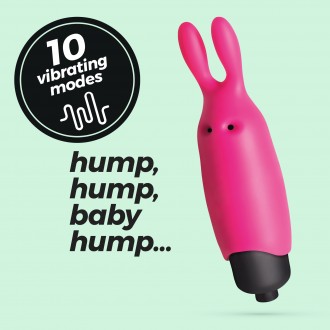 O-PET LAPIN AVEC BALLE À 10 VIBRATIONS ROSE CRUSHIOUS