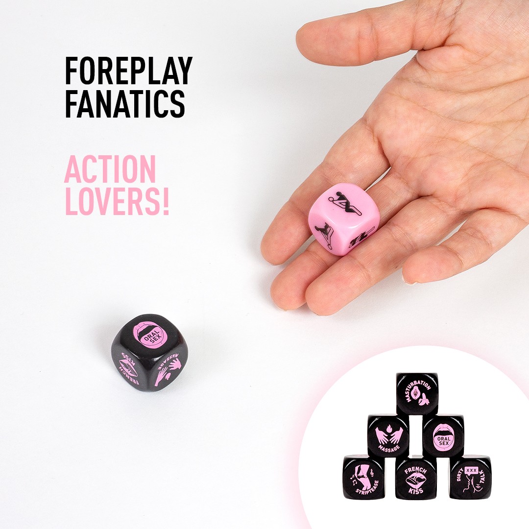 JUEGO 2 DADOS FOREPLAY FANATICS! DICE LOVERS! SECRET PLAY