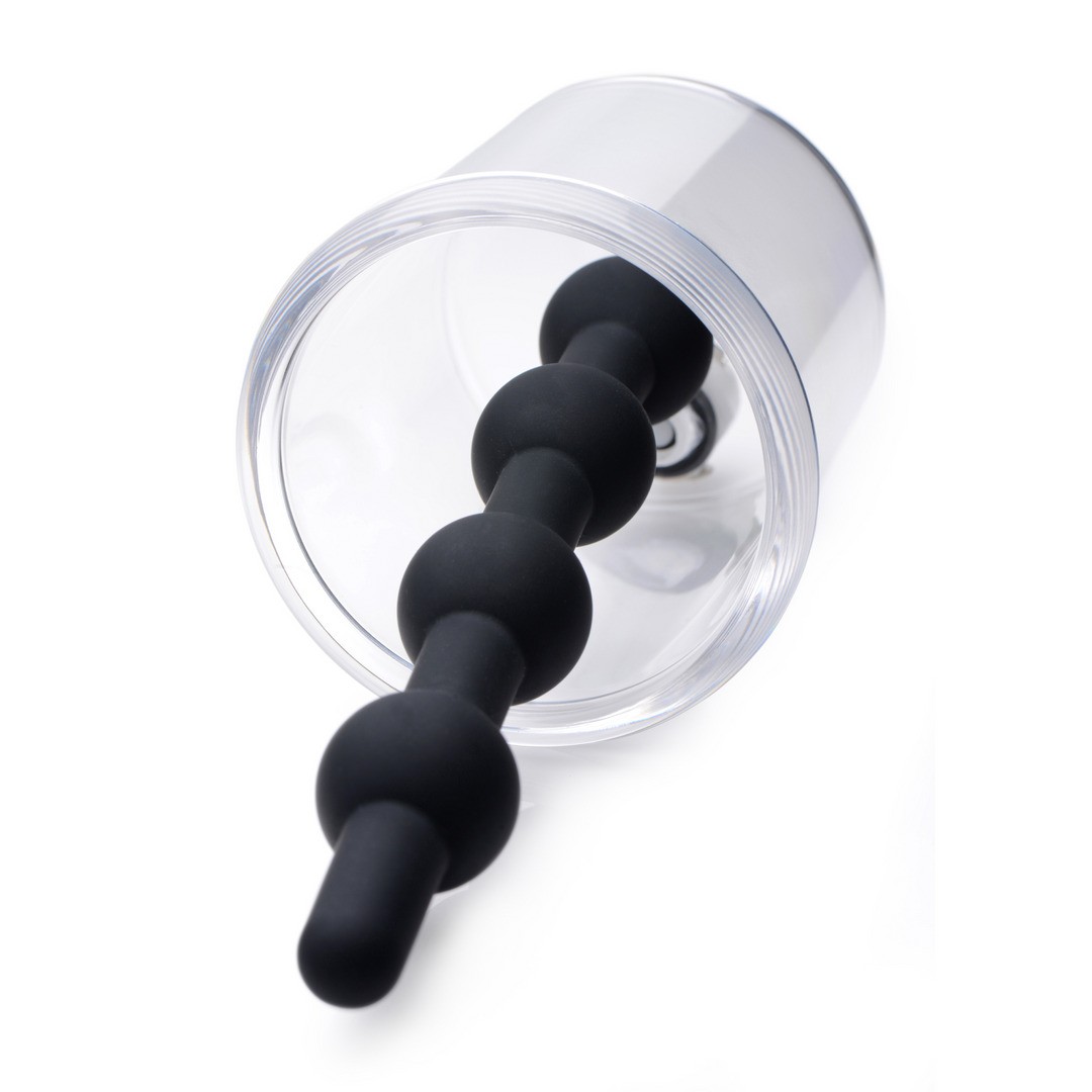 ROSEBUD CYLINDER - ANAL PUMP WITH SILICONE ANAL BEADS