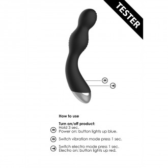 REMOTE CONTROLLED E-STIM  VIBRATING G/P-SPOT VIBRATOR - TESTER