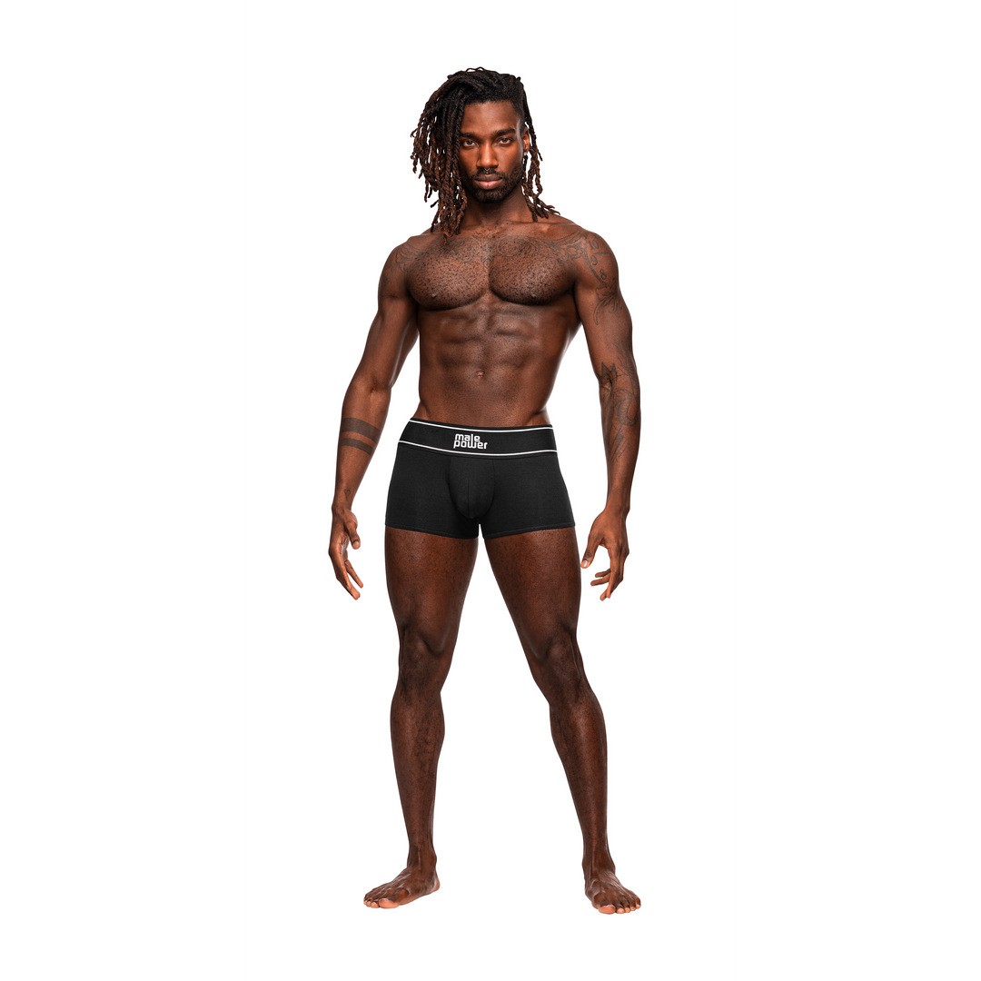 MALE POWER POUCH SHORT BLACK