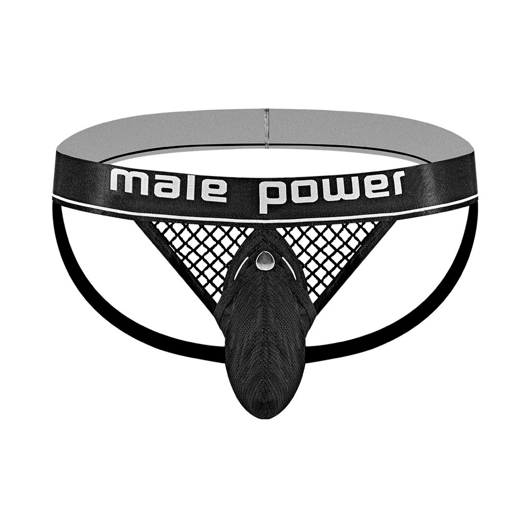 COCK RING JOCK - L/XL - BLACK