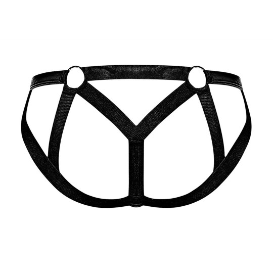 STRAPPY RING JOCK - L/XL - BLACK