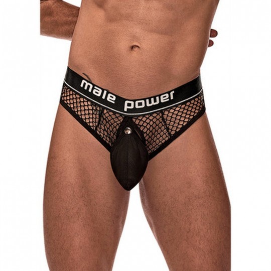 COCK RING THONG - L/XL - BLACK