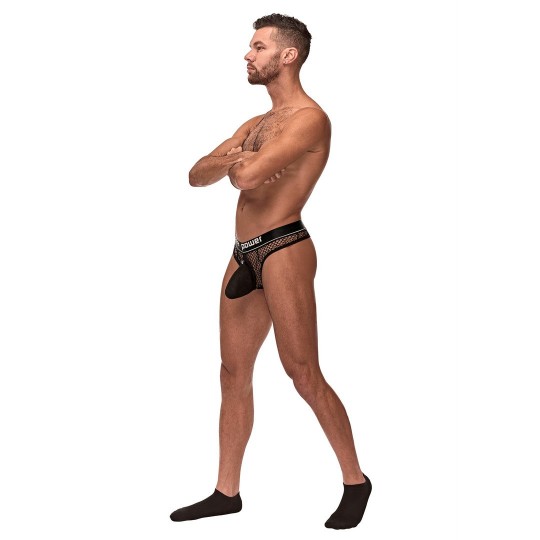 MALE POWER COCK RING THONG BLACK