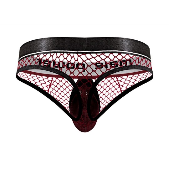 MALE POWER COCK RING THONG BURGUNDY