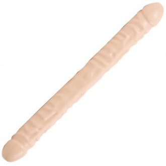 VEINED DOUBLE HEADER - DILDO WITH DOUBLE ENDS - 18 / 45 CM