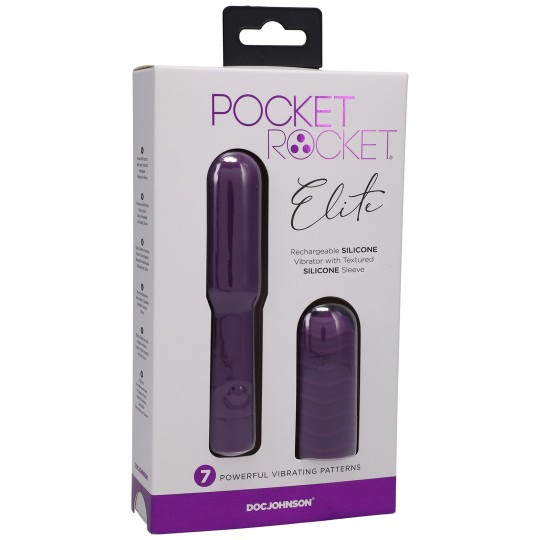 ELITE - MINI VIBRATOR WITH INTERCHANGEABLE ATTACHMENT - 4 / 10 CM