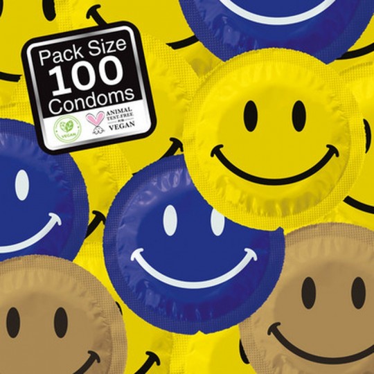 EXS SMILEY FACE REGULAR - CONDOMS - 100 PIECES