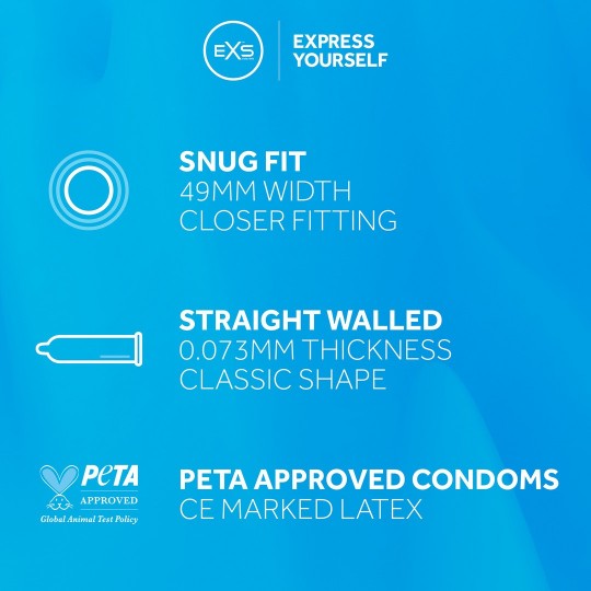 EXS SNUG FIT - CONDOMS - 100 PIECES