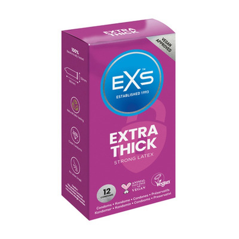 EXS EXTRA THICK - CONDOMS - 12 PIECES