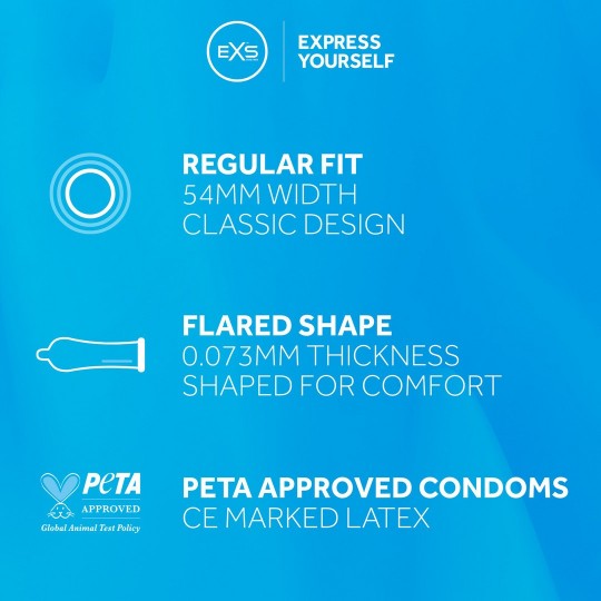 EXS REGULAR - CONDOMS - 12 PIECES