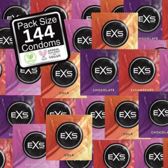 EXS MIXED FLAVORS - CONDOMS - 144 PIECES