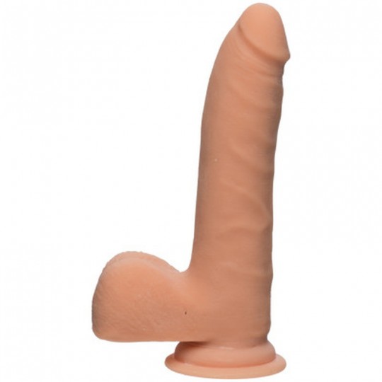 D SLIM - REALISTIC ULTRASKYN DILDO WITH BALLS - 7 / 18 CM