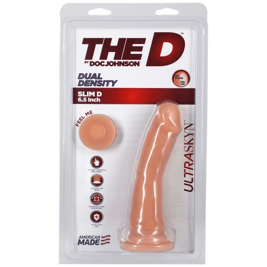 SLIM D - REALISTIC ULTRASKYN DILDO WITH BALLS - 6 / 15 CM