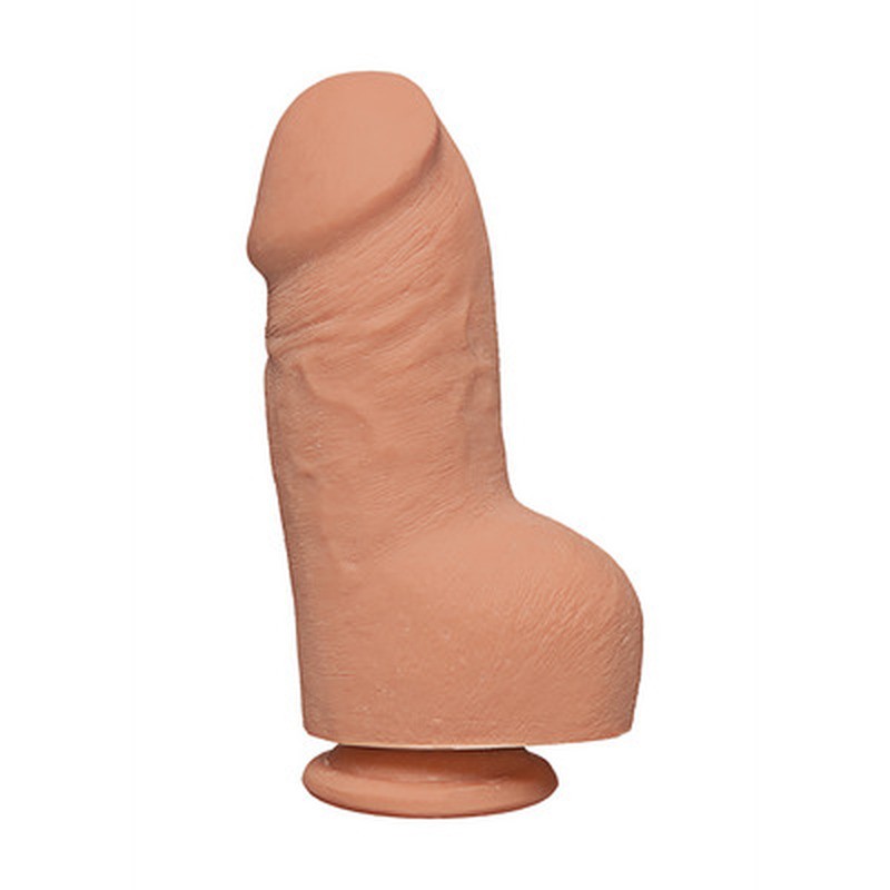 FAT D - REALISTIC ULTRASKYN DILDO WITH BALLS - 8 / 20 CM