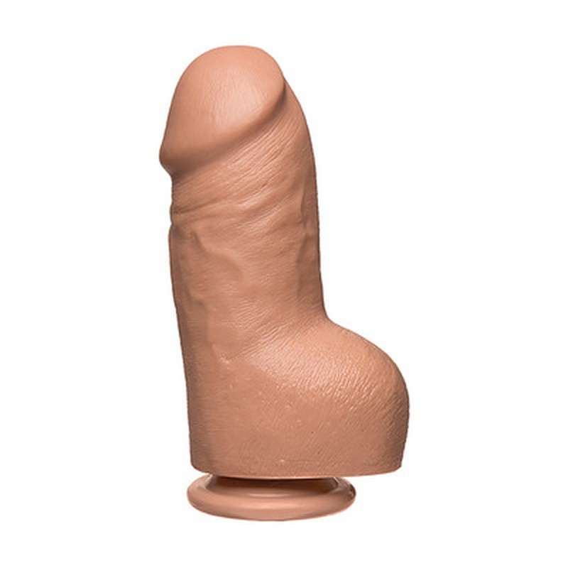 FAT D - REALISTIC FIRMSKYN DILDO WITH BALLS - 8 / 20 CM