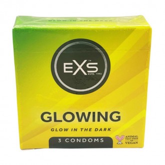 EXS GLOW - CONDOMS - 3 PIECES