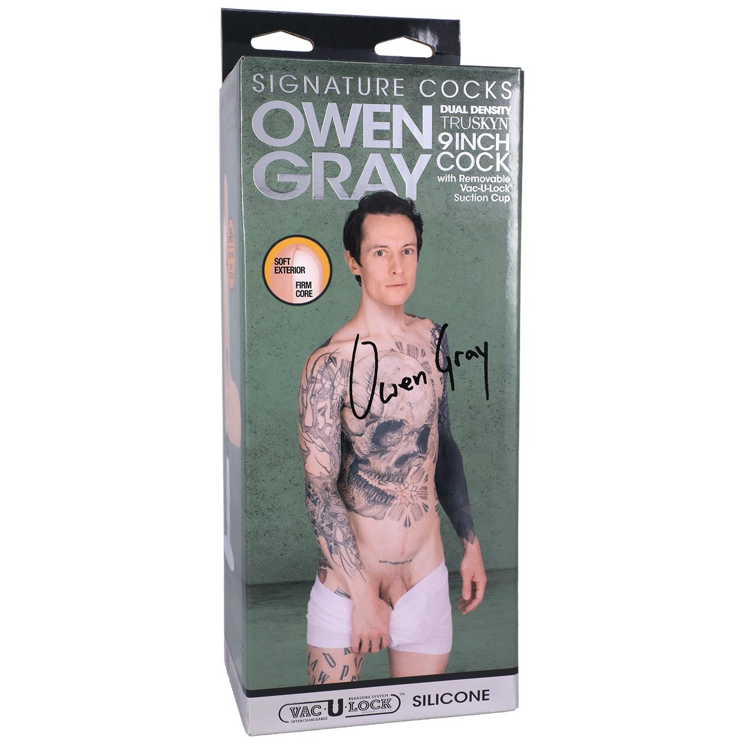 OWEN GRAY - REALISTIC SILICONE DILDO - 9 / 22 CM