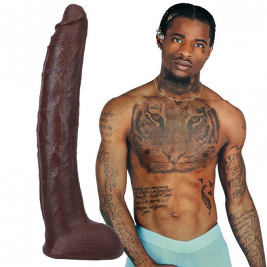 DAMION DAYSKI - REALISTIC ULTRASKYN DILDO - 12 / 30 CM - CHOCOLATE