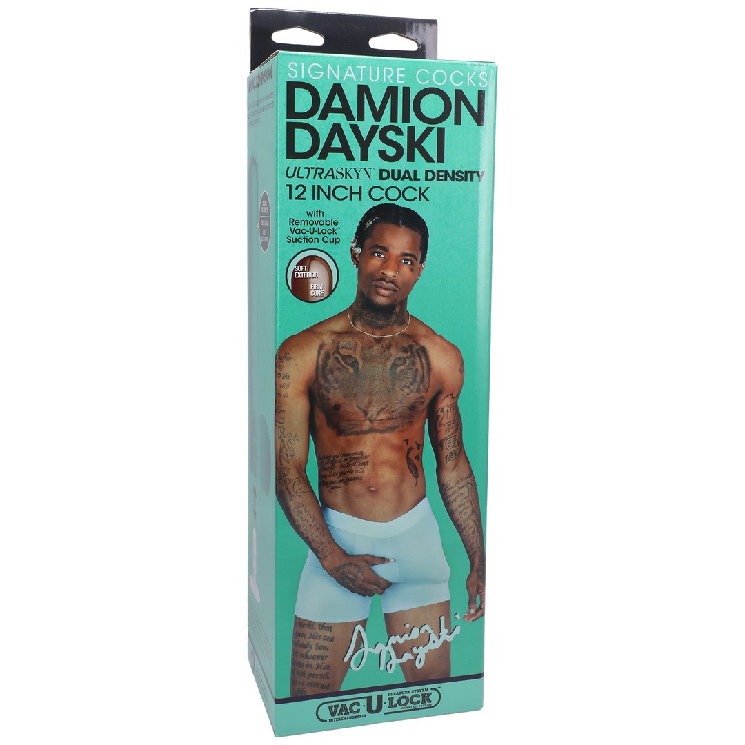 DAMION DAYSKI - REALISTIC ULTRASKYN DILDO - 12 / 30 CM - CHOCOLATE