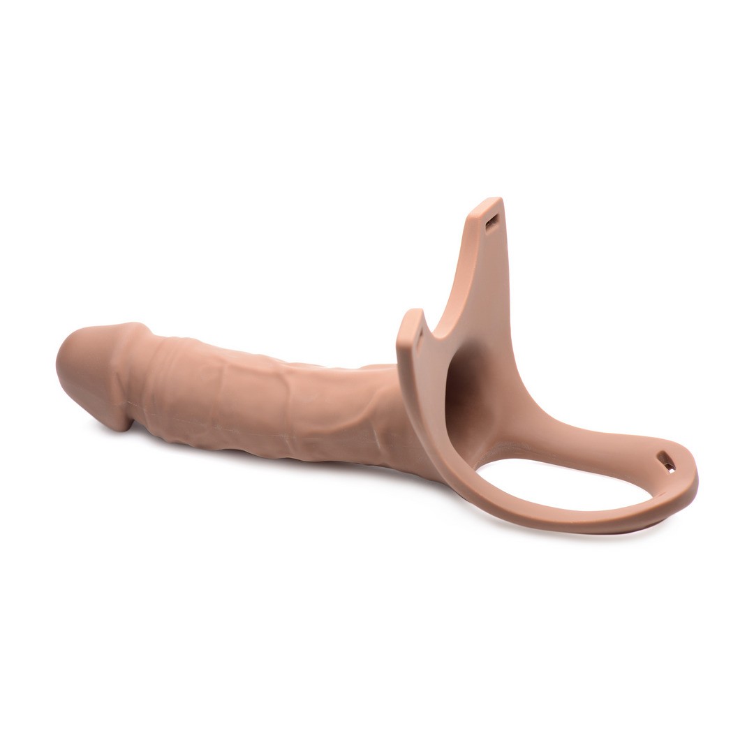 SM - HOLLOW SILICONE DILDO STRAP-ON