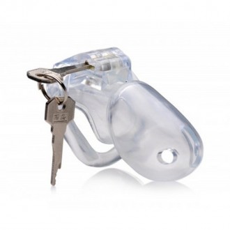 CLEAR CAPTOR - CHASTITY CAGE WITH KEYS - SMALL