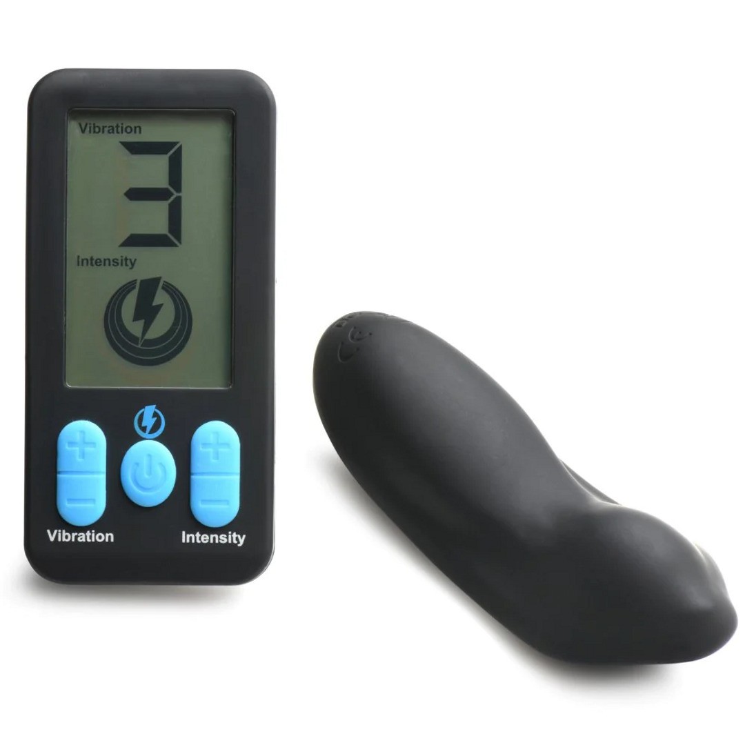 E-STIM PANTY VIBE WITH REMOTE CONTROL - BLACK