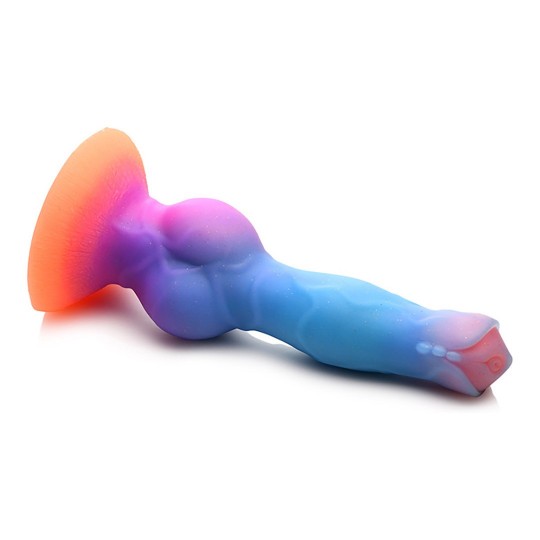 SPACE COCK - GLOW IN THE DARK - SILICONE ALIEN DILDO