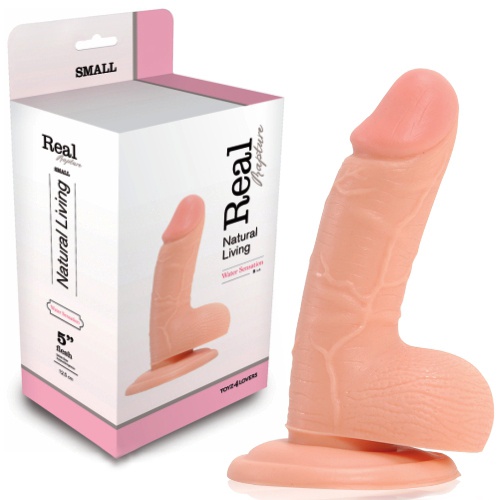 PENE REALÍSTICO REAL RAPTURE WATER SENSATIONS 5&#039;&#039; BLANCO