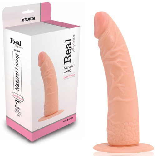 DILDO REALÍSTICO REAL RAPTURE EARTH FLAVOUR 7&#039;&#039; BRANCO