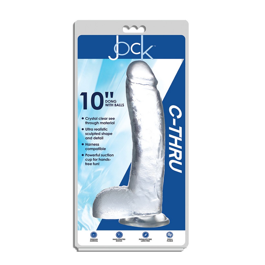 DILDO WITH BALLS - 10 / 25,5 CM