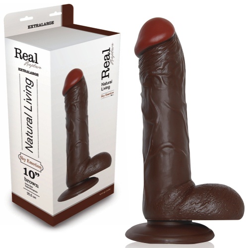 DILDO REALÍSTICO REAL RAPTURE SKY EMOTION 10&#039;&#039; NEGRO