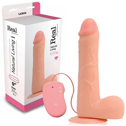 VIBRADOR REALÍSTICO REAL RAPTURE FIRE PASSION 9&#039;&#039; BRANCO