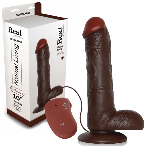 REAL RAPTURE SKY EMOTION REALISTIC VIBRATOR 10&#039;&#039; NEGRO