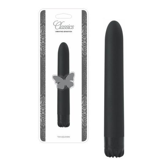 VIBRADOR CLASSICS PRETO MÉDIO