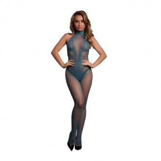 FISHNET AND LACE BODYSTOCKING - ONE SIZE