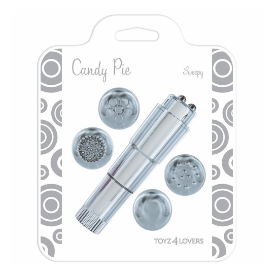 CANDY PIE SWEEPY VIBRATOR SILVER