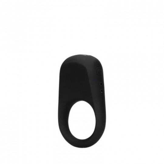 VIBRATING COCK RING - LICORICE BLACK