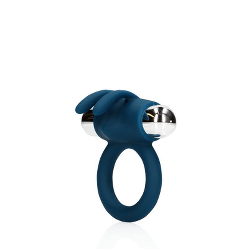 VIBRATING RABBIT COCK RING - BALTIC BLUE