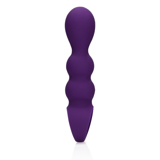 TEARDROP SHAPED ANAL VIBRATOR - CLEAR PURPLE