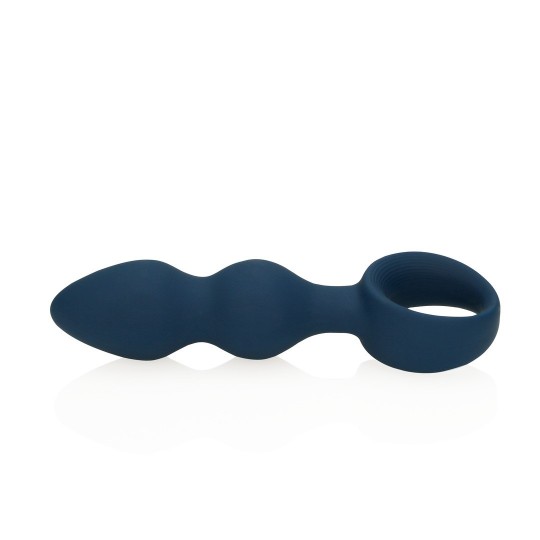 TEARDROP SHAPED ANAL PLUG - LARGE - BALTIC BLUE