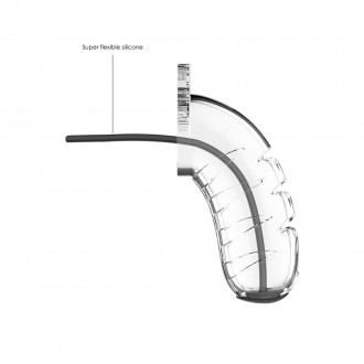 MODEL 16 CHASTITY COCK CAGE WITH URETHRAL SOUNDING - 4.5 / 11,5 CM