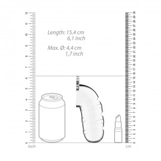 MODEL 17 CHASTITY COCK CAGE WITH URETHRAL SOUNDING - 5.5 / 14 CM