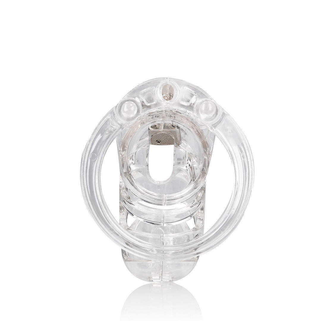 MODEL 25 - CHASTITY CAGE - 3.5&#039;&#039; / 9 CM - TRANSPARENT