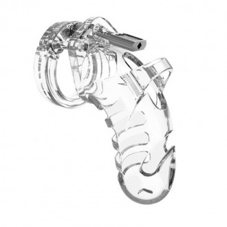 MODEL 26 - CHASTITY CAGE - 4.5\'\' / 11,5 CM - TRANSPARENT