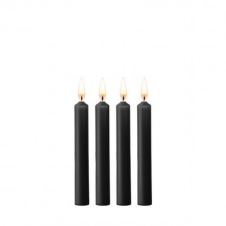 TEASING WAX CANDLES - 4 PIECES - BLACK