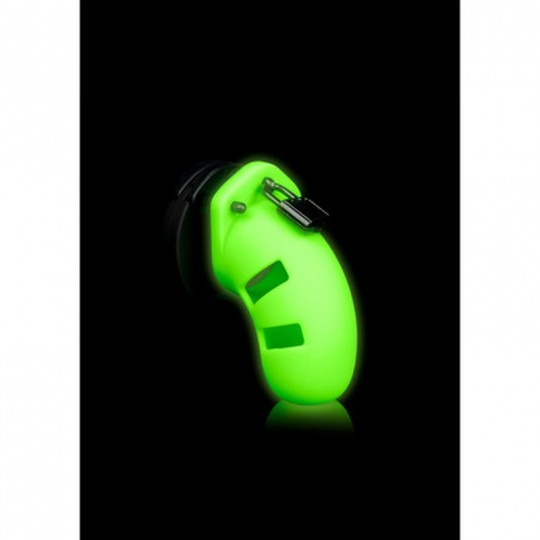 MODEL 20 CHASTITY CAGE - GLOW IN THE DARK - 4 / 9 CM